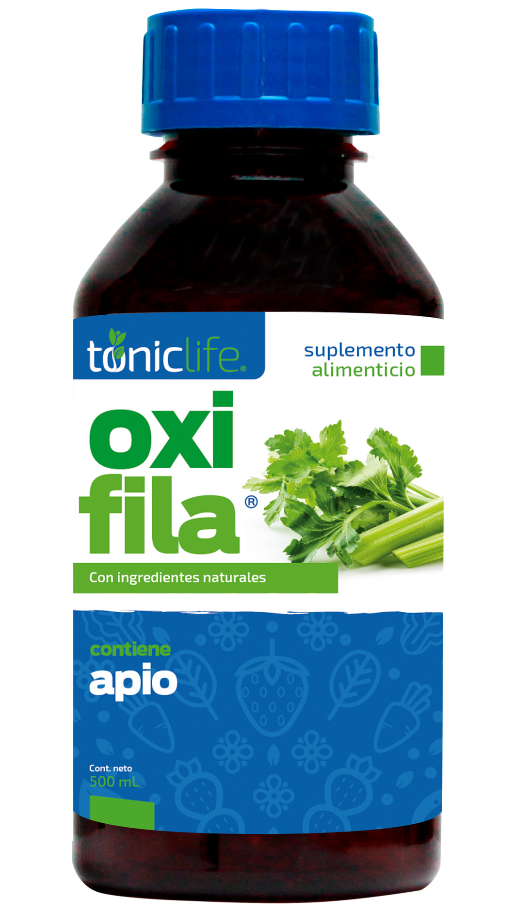 Oxifila con Clorofila y Plantas Verdes 16.9 fl oz